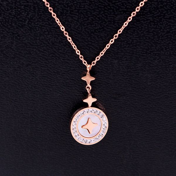 

classic design clover pendant necklace luxury women jewelry, Silver