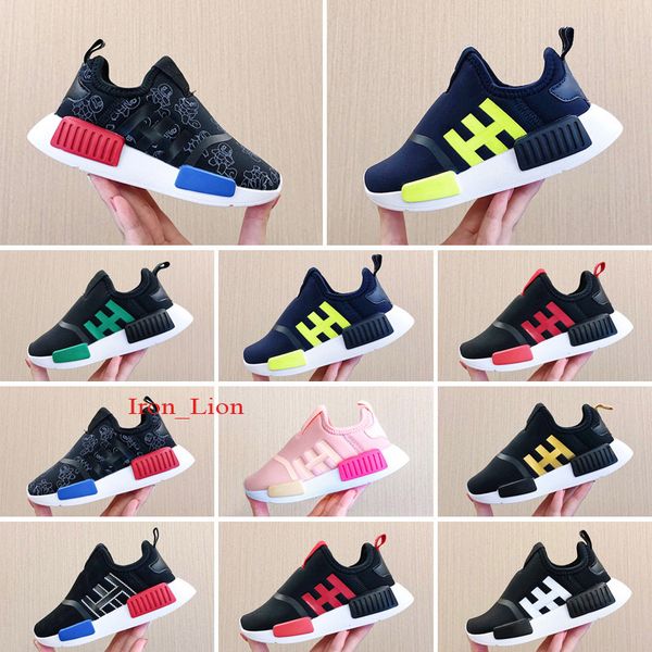 

boys girls toddler originals running shoes little kid nmd 360 infant glow pink core black kids childrens baby infants size 26