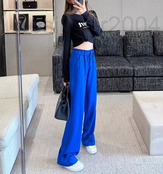 

women's pants & capris designer shenzhen nanyou high-end minority running volume leisure sag high waist straight tube loose wide leg pa, Black;white