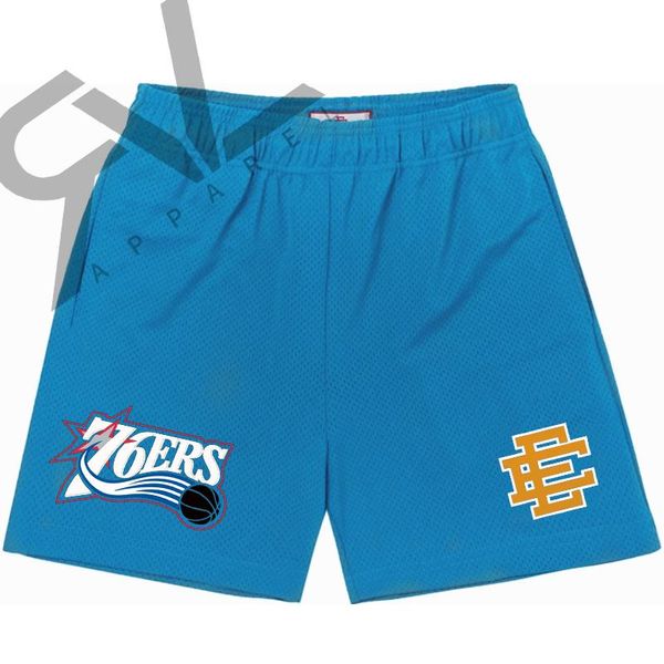 

men's shorts mens sports casual eric emanuel ee summer quick dry mesh beach sweatpants gym fitness bodybuilding short pantsmen's 5, White;black