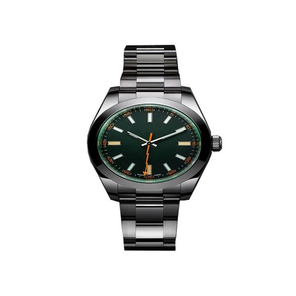 

lsolated magnetic field luxe horloge orologio di lusso reloj de lujo watch automatic watch stainless steels strap black dial mens 227a, Slivery;brown