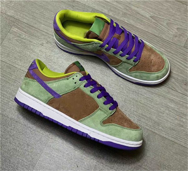 

2022 original authentic sp low veneer autumn green-deep purple men women sports shoes sport sneakers skateboard with box