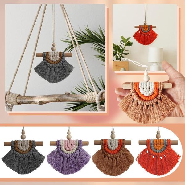 Oggetti decorativi Figurine Boho Home Minigonna Decorazioni Soggiorno Camera da letto Appeso a parete Ciondolo Nappa Ornamenti Sfondo Decor W