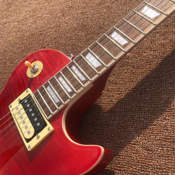 

rosewood fingerboard electric guitar maple purplish red chrome hardware