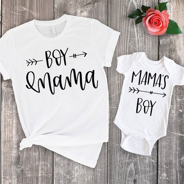

mom and son matching clothes family look summer shirts mama little boy baby bodysuit rompers mommy tshirt set 220531, Blue