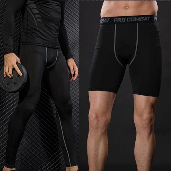 

men's pants men's pants men compression gym fitness sports running quick dry leggings tights sportswear & accessories, Black