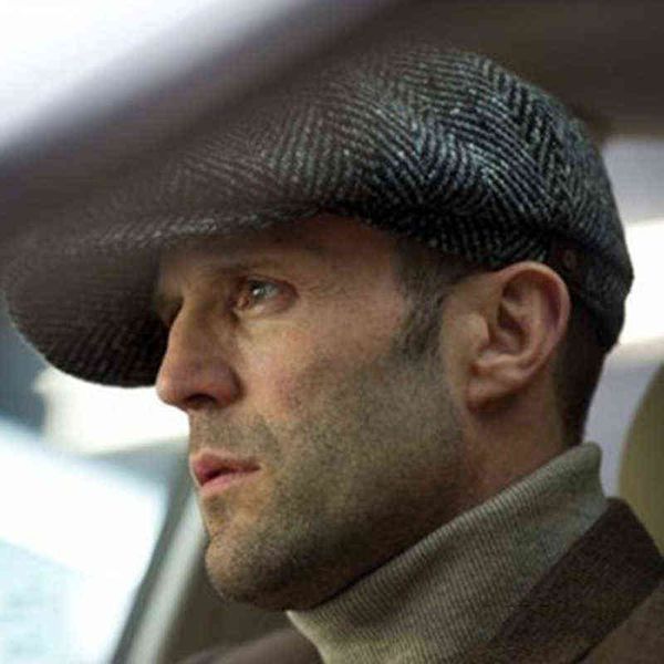 

dropshipping men berets hat autumn new vintage fishbone octagon cap women casual pumpkin hat gatsby flat beret hats blm95 j220722, Blue;gray