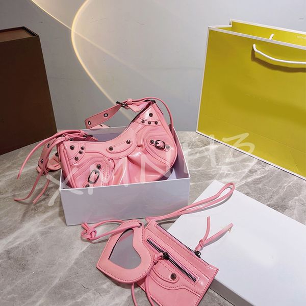 

designer love three-in-one shoulder bag fashion leather solid color motorcycle bags handbag 5 colors