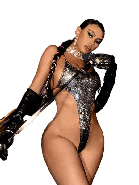 

backless ring linked one piece swimsuit l1s5#, White;black