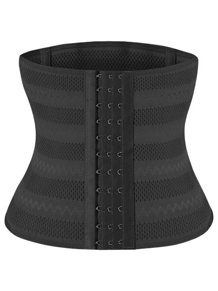 

chevron stripe waist trainer k1w2#, Black;red