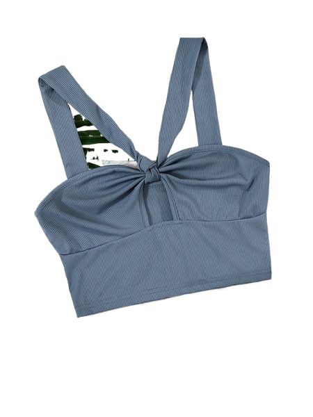 

rib knit ruched bust tank v9jk#, White