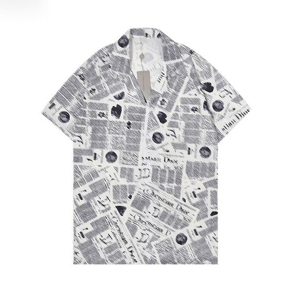 

mens fashion flower tiger print shirts casual button down short sleeve hawaiian shirt suits summer beach designer dress shirts, White;black