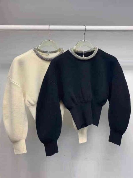 

women's sweaters dang women's sweater autumn and winter short slim, White;black