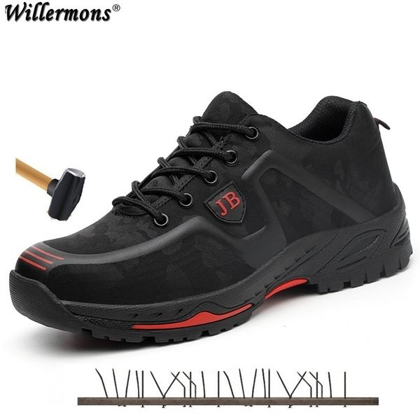 

new arrival outdoor mens industrial & construction steel toe cap safety shoes men breathable puncture proof work boots shoes 210315, Black;brown