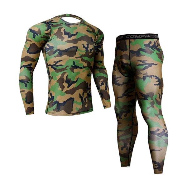 

men's thermal underwear quick-drying sportswear compression clothing fitness training suit leggings mma rashgard sports c8z7#, Black;white