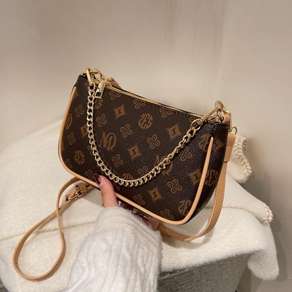 

temperament laohuatuo special bag female printing portable chain single shoulder bag large capacity underarm bag