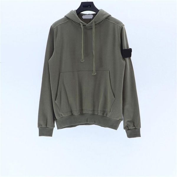 

2021 autumn stone new men's sweatshirts island loose hoodies pocket co287y, Black