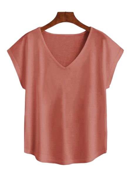 

solid batwing sleeve tee e8ro#, White