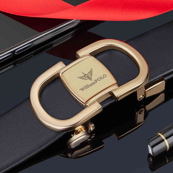 

belts emperor paul pure cow leather men's belt youth business automatic belt buckle fashion high-end p3w9, Black;brown