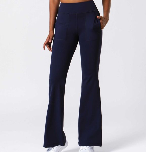 

leisure sports yoga pants women's flared dance leggings hip lifting elastic slim gym clothes running fitness tights trouses, Black