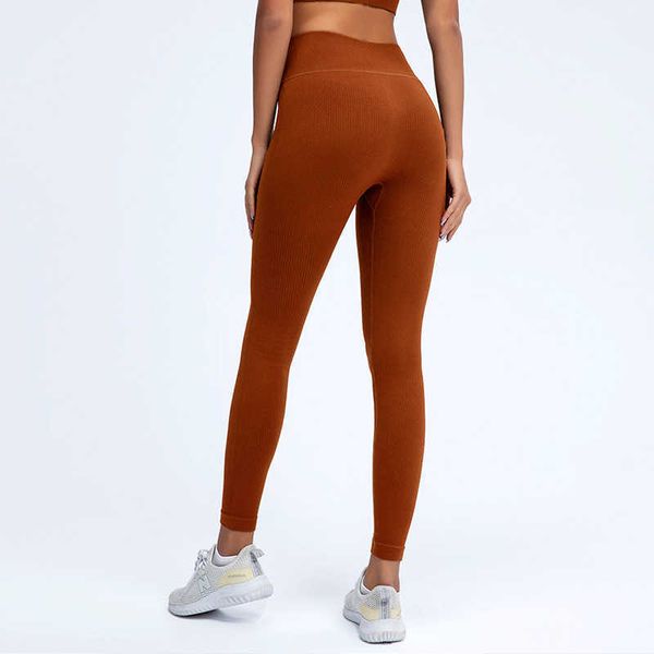 

designer yoga new women's gym running casual walking on the street solid color high waist slim hip yoga pants leggings, White;red