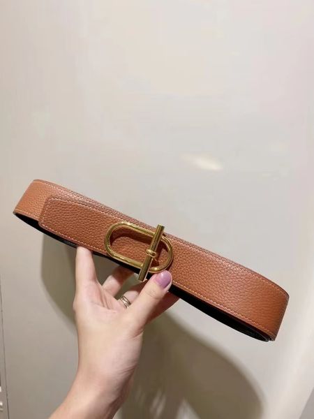 

men's belts women's belt designer high-end boutique buckle imported leather double-sided available, Black;brown