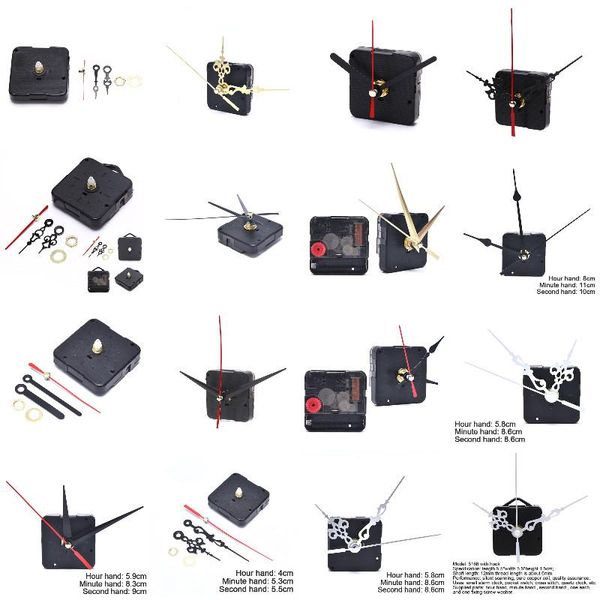 Wanduhren Stille große Uhr Quarzwerk Mechanismus Hände Reparatur Werkzeug Teile Kit Set DIY 32 ArtenWanduhrenWand