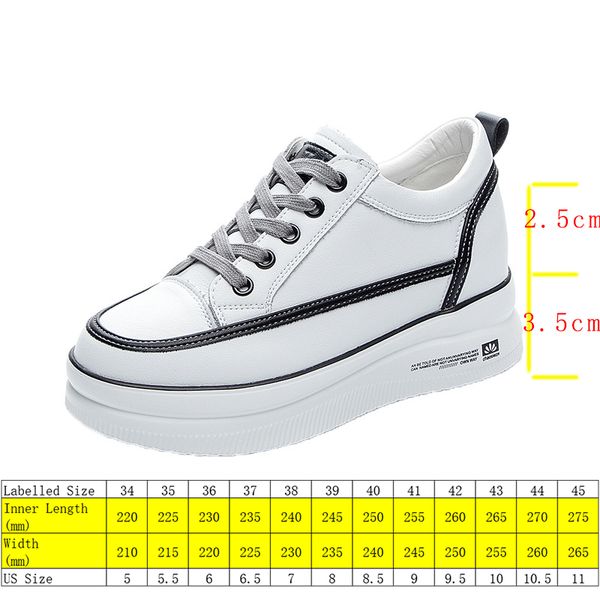 

6cm genuine leather women shoes platform wedge sneakers women shoes 2022 spring autumn air mesh breathable shoes, Black;yellow