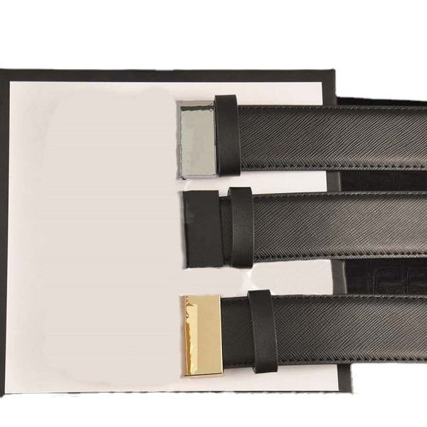 

belt fashion casual double g gold silver letter buckle black genuine leather belts cintura ceinture 3.8 width with box, Black;brown