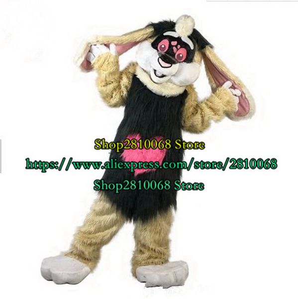 

mascot doll costume holiday fun fur coat easter brown bunny mascot costume fancy dress party cartoon set christmas birthday gift 1140, Red;yellow