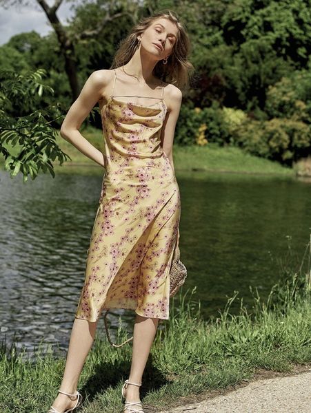 

x isabelle wang lace up backless allover floral cami dress g7ti#, Black;gray