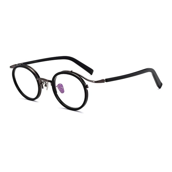 

60% outlet online store handmade round spectacle frame vintage trendsetter with myopia spectacle frame men's and women's literatur, White;black