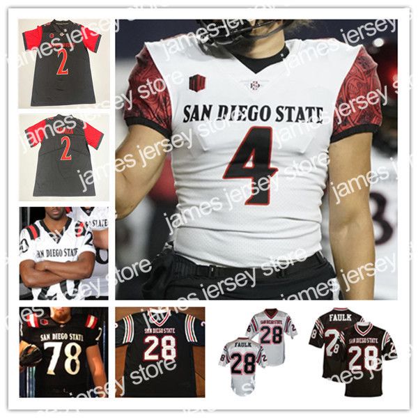 James Custom San Diego State Aztecs College Football Jersey Brookshire Greg Bell Daniel Bellinger Kaegun Williams Jesse Matthews Cameron Thomas