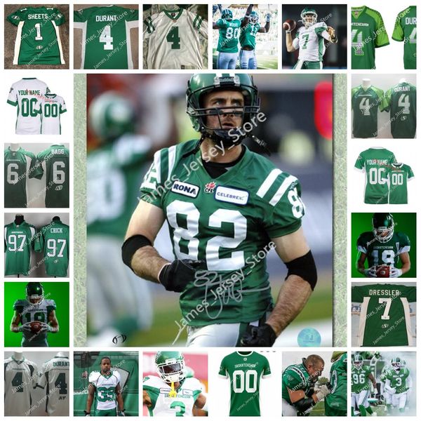 

7 weston dressler jersey 97 john chick jester weah duke williams 27 kienan lafrance 41 albert awachie 31 chriser ezeala 2022 custom cfl sask, Black