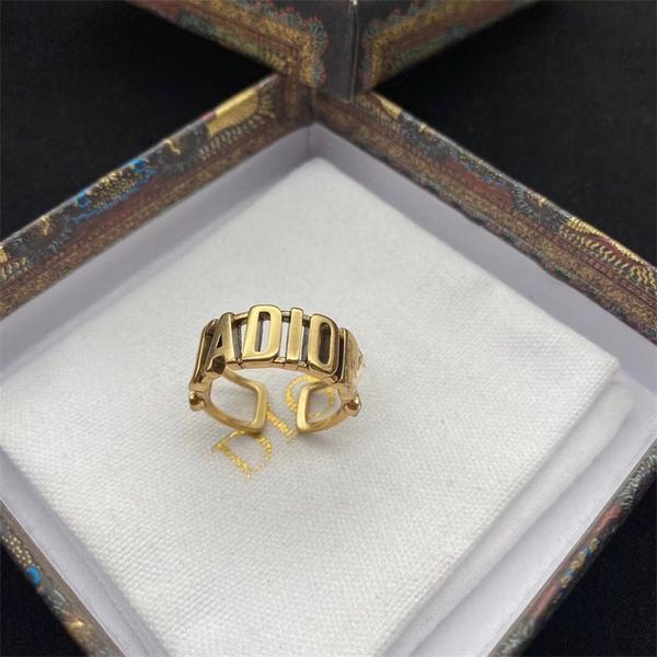 

jewelry online sale 80% off 21 new simple fashion style letter open female net red same brass ring, Silver