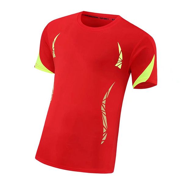 

latest fashion crew neck mens soccer jerseys new short sleeve red t-shirts tzcp0105, Black;red