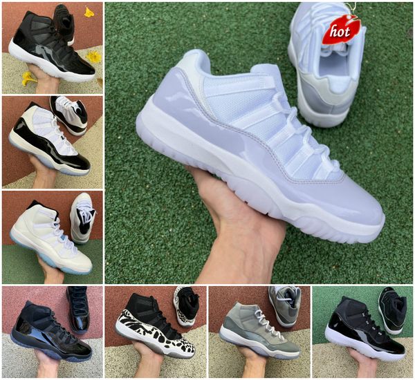

jumpman 11 11s pure violet mens basketball shoes cherry cool grey jubilee 25th anniversary legend gamma blue cap and gown playoffs bred, Black