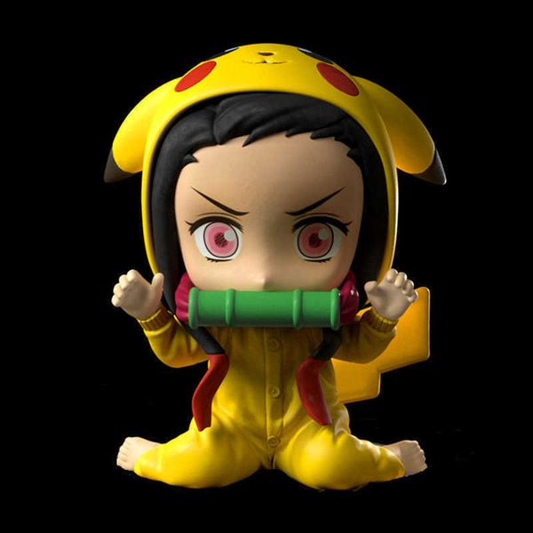 

huiya01 anime figure demon slayer kimetsu no yaiba kamado nezuko pvc action figure collectible model toys doll gift q0722