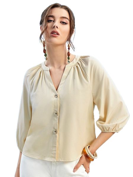 

button through raglan sleeve blouse q0zi#, White
