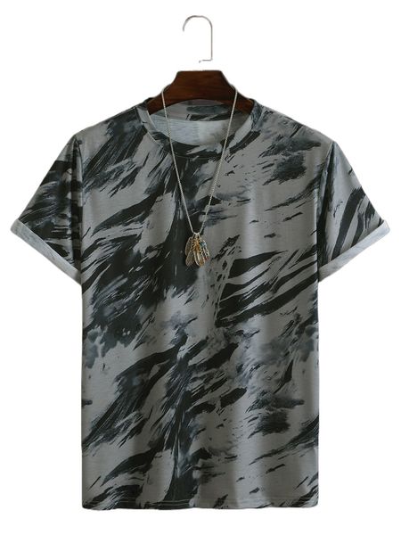 

men splash ink print tee l8ui#, White;black