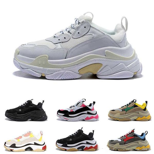 

2019 fashion designer paris 17fw triple s sneakers for men women black red white green pink casual dad shoes tennis increasing shoe