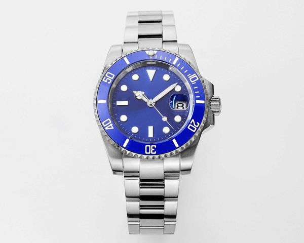 

wristwatches factory u1 stainless steel blue black ceramic sapphire super luminous montre de luxe aaa mens watches automatic mechanical, Slivery;brown