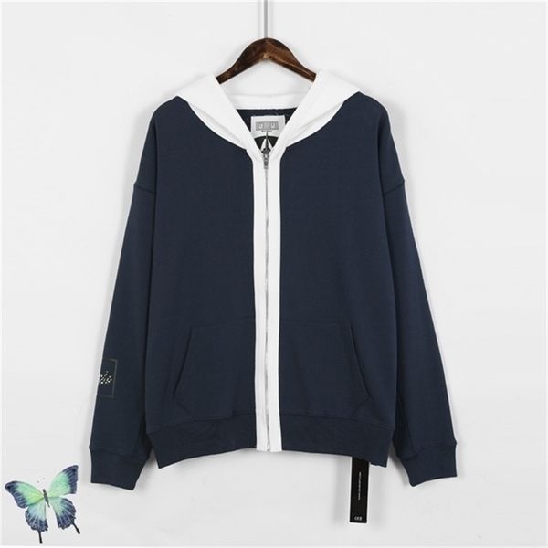 

autumn winter cav empt zip hooded jacket men women fashion coat cav empt 100cotton street washed 210420, Black;brown