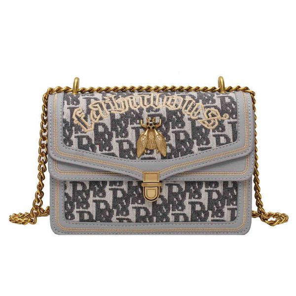 

new style bag women's fashionable one small net red texture chain messenger crossbody bags letter square shoulder handbags