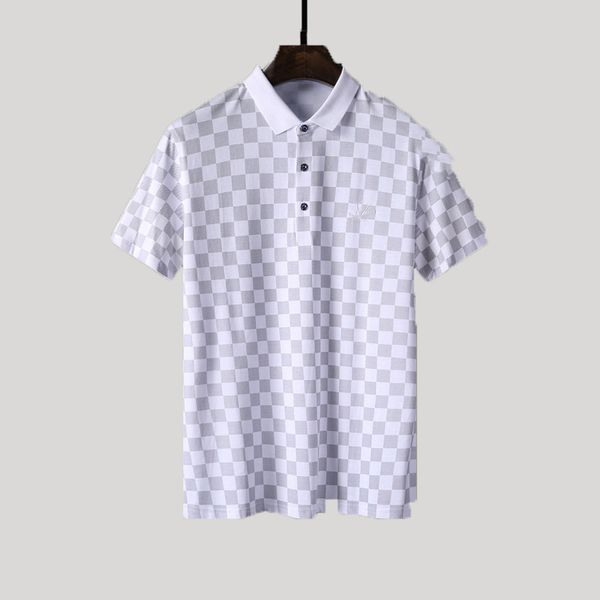 

summer is casual poio shirt short-sleeved men's business lapel fashion self-cultivation breathable le polos m-3xl, White;black