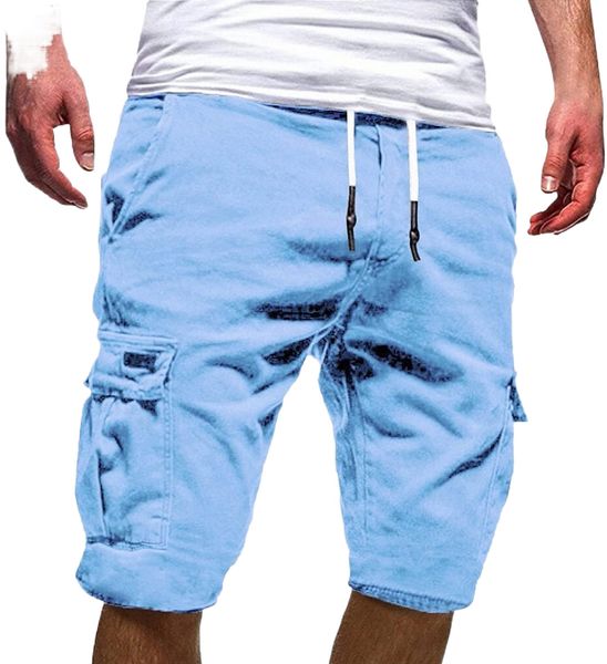 

pants for men jeans men's drawstring casual sport bandage pant sweatpants shorts loose color men's pants m43i#, White;black