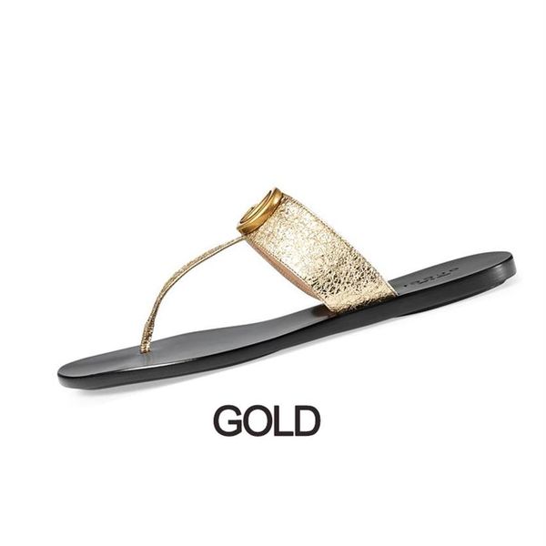 

women mens slides flip flops leather women sandal with double metal black white brown slippers summer beach sandals with box247z