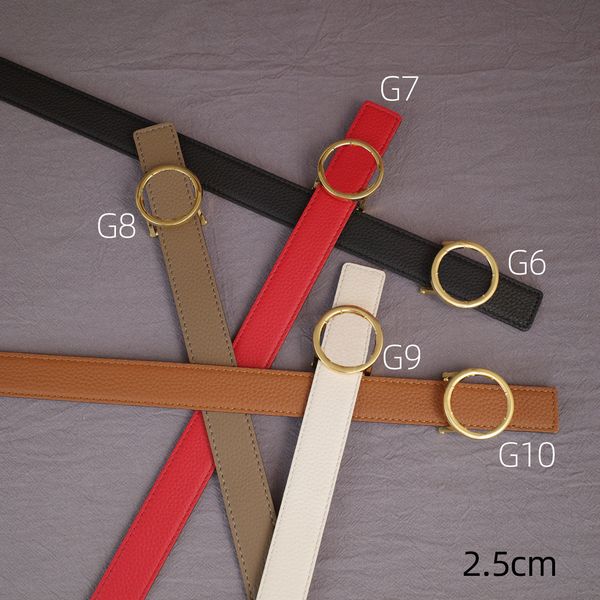 Klassischer Ceinture-Gürtel mit Litschi-Muster, männlich, Goldschnalle, Gürtel für Damen, Kleid, Jeans, Gürtel, Bund mit Geschenkbox