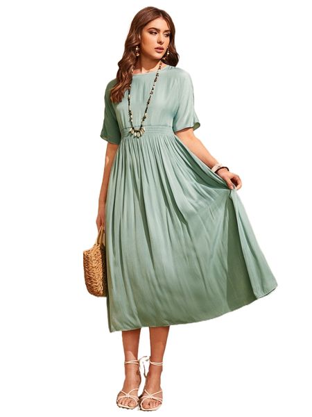 

keyhole back batwing sleeve dress d3jx#, Black;gray
