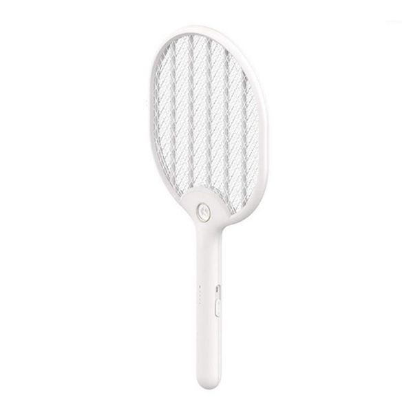 Elektrikli böcek Zapper Swatter Zap Sivrisinek İç Mekan ve Açık Killer için - Şarj Edilebilir (Beyaz Zapper) Catcher